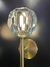 Arandela de Cristal Dourada - Juliana Baczynski Iluminação Decorativa