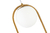 Pendente Globo Ring Oval 2 Globos 15cm Dourado - Juliana Baczynski Iluminação Decorativa