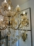Lustre de Cristal Candelabro Dourado Cristal Âmbar 15 Braços - Juliana Baczynski Iluminação Decorativa