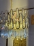 Lustre de Cristal Retangular Gota Dourado - Juliana Baczynski Iluminação Decorativa