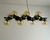 Lustre Pendente Moderno Jabuticaba Preto 13 Globos Âmbar