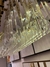 Lustre de Cristal Retangular Dourado - Juliana Baczynski Iluminação Decorativa