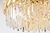 Lustre de Cristal Mouvements Dourado - Juliana Baczynski Iluminação Decorativa