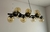 Lustre Pendente Moderno Jabuticaba Preto 13 Globos Âmbar - comprar online