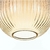 Pendente de Vidro Canne Dourado 20x32cm - Juliana Baczynski Iluminação Decorativa