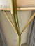 Abajur Luminária de Chão Coluna Dourado Cúpula Pianta Tecido Off - Juliana Baczynski Iluminação Decorativa