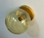 Arandela Jabuticaba Dourada globo âmbar - Juliana Baczynski Iluminação Decorativa
