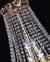 Lustre de Cristal Imperial Dourado 12L - Juliana Baczynski Iluminação Decorativa
