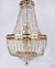 Lustre de Cristal Imperial Dourado 12L - comprar online