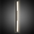 Arandela Luminária de Parede Slim Preto 101cm