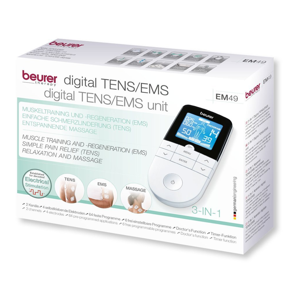 Electroestimulador Digital 3en1 Tens/Ems/Masaje EM 49