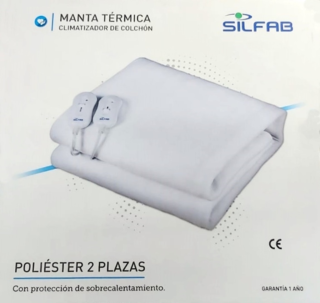 Climatizador de colchón Poliester 2 Plazas MTD 100 Silfab