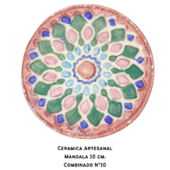 Pieza Ceramica Medallon 10 cm. Artesanal - comprar online