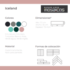 Revestimiento Iceland Gris Claro x mts2 - Calidad 2da Comercial - - comprar online