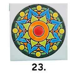 Imagen de Azulejos Cuerda Seca 15 x 15 cm. Artesanales