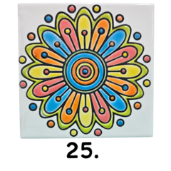 Azulejos Cuerda Seca 15 x 15 cm. Artesanales - tienda online