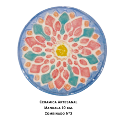 Pieza Ceramica Medallon 10 cm. Artesanal en internet