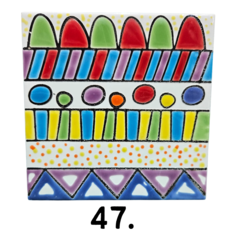 Azulejos Cuerda Seca 15 x 15 cm. Artesanales en internet