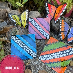 Kit 3 Mariposas + 3 Azulejos + Silicona + Patron - tienda online