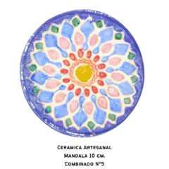 Pieza Ceramica Medallon 10 cm. Artesanal