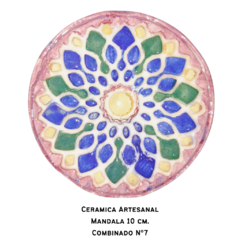 Pieza Ceramica Medallon 10 cm. Artesanal - tienda online