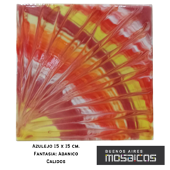 Azulejos 15 X 15 Fantasía: ABANICOS - Buenos Aires Mosaicos