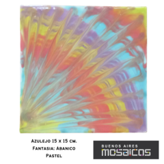 Imagen de Azulejos 15 X 15 Fantasía: ABANICOS