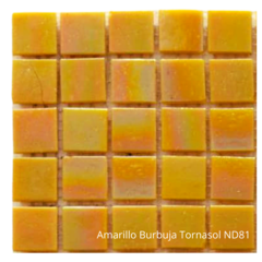 Venecitas Edic. Limitada Amarillo Burbuja Tornasol 2 x 2 cm - ND81