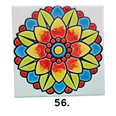 Azulejos Cuerda Seca 15 x 15 cm. Artesanales - comprar online