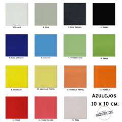 Azulejo Colores 10 X 10 Brillantes Primera Importado - comprar online