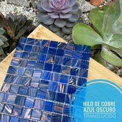 Venecitas Edic. Limitada: Hilo Cobre Azul 2 x 2 cm. GB62-3
