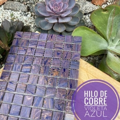 Venecitas Especiales: Violeta Opal Azulada Hilo de cobre