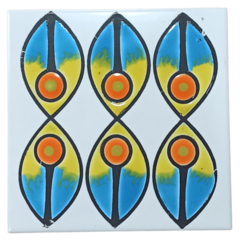 Azulejos Cuerda Seca 15 x 15 cm. Artesanales - tienda online