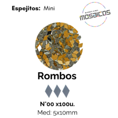 Espejitos: Mini (Rombos - Cuadrados - Triangulos - Ladrillito) - tienda online