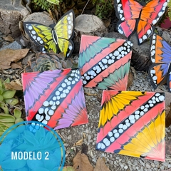 Kit 3 Mariposas + 3 Azulejos + Silicona + Patron en internet
