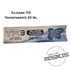 Silicona Acetica (comun) Transparente Pomo 25 ml. - Buenos Aires Mosaicos