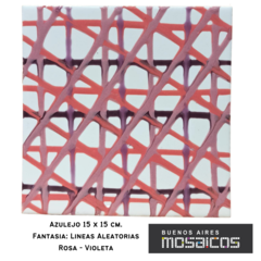 Imagen de Azulejos 15 X 15 Fantasía: LINEAS ALEATORIAS