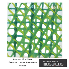 Azulejos 15 X 15 Fantasía: LINEAS ALEATORIAS - comprar online