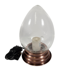 Luminarias Tipo Gota Globo + Base Velador Plata - comprar online