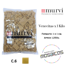 Venecitas x Kilo Ambar Claro C.6 1 x 1 cm. Murvi - A Granel -
