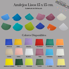 Azulejos Colores 15 x 15cm. c/ Detalles. en internet