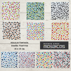 Azulejos 15 X 15 Fantasía: PUNTITOS - Buenos Aires Mosaicos