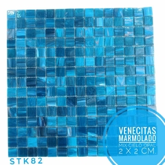 Venecitas Edic. Limitada: Marmolado Mix Cielo Opal 2 x 2 cm. STK82