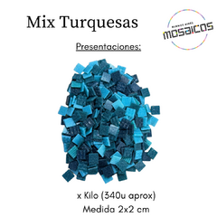 Venecitas Mix Surtido Turquesas. Sueltas a granel. - comprar online