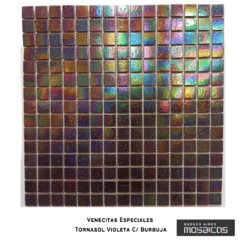 Venecitas Especiales: Violeta c/ burbuja tornasol en internet