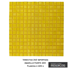 Venecitas Calida: Amarilla Fuerte 2 x 2 cm. A93