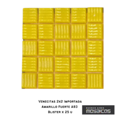 Venecitas Calida: Amarilla Fuerte 2 x 2 cm. A93 - comprar online