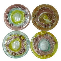 Vitro Fusion c/ Burbuja: Medallon 10 cm - Vidrio - comprar online