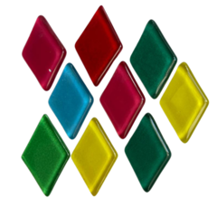Vitro Color Rombos x 10 unidades - comprar online