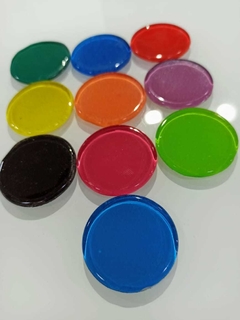 Vitro color Circulos 4 cm x 10 unidades. - comprar online